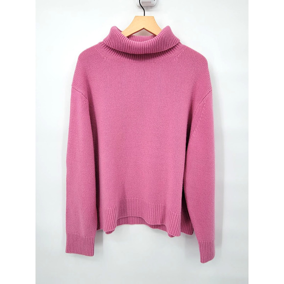 Wilfred Artizia Pink Turtleneck Sweater Pullover Lightweight Large - Picture 1 of 10